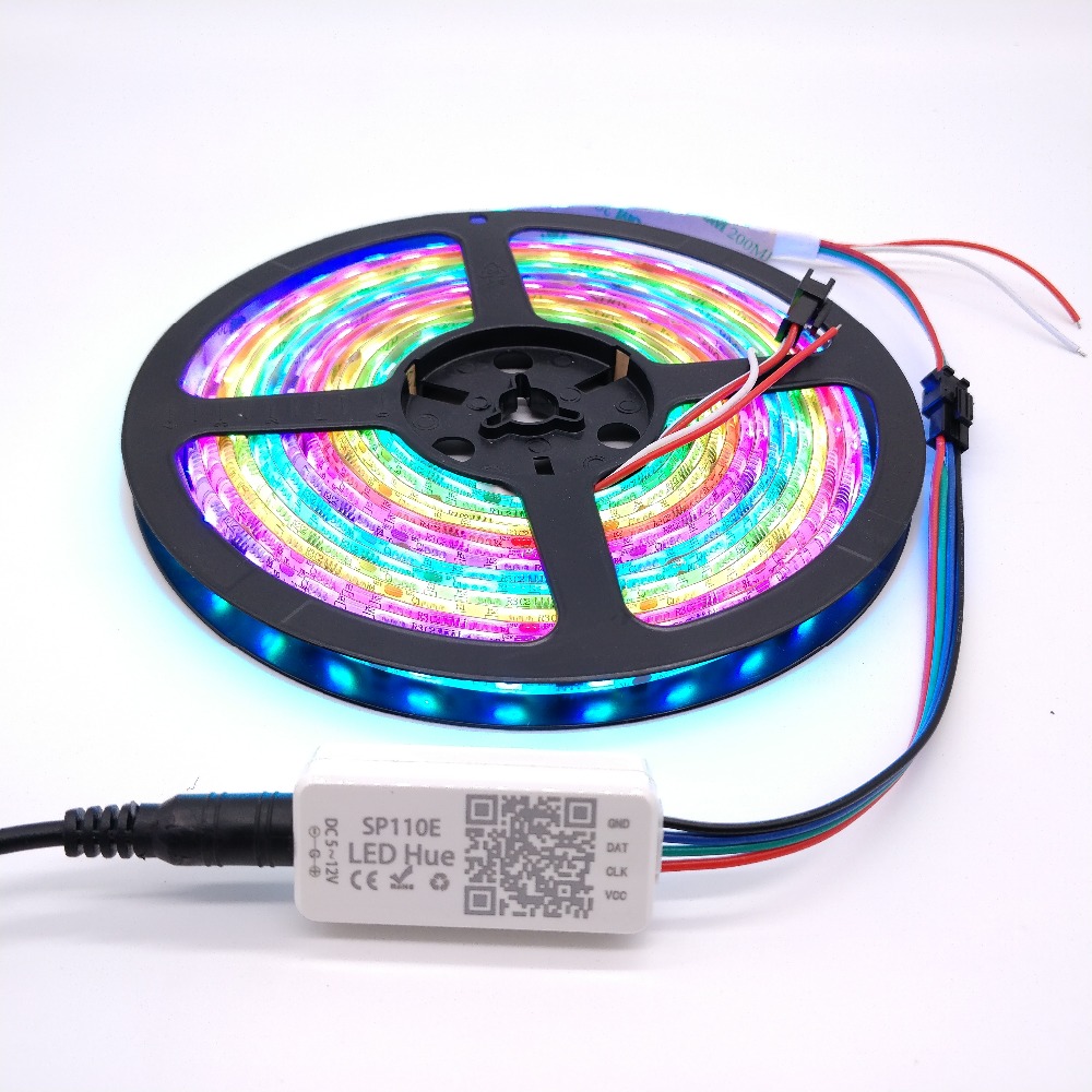 SP110E Bluetooth Pixel LED Remote Controller For WS2812B SK6812 LPD8806 DMX512 1903 RGB Addressable LED strip lights